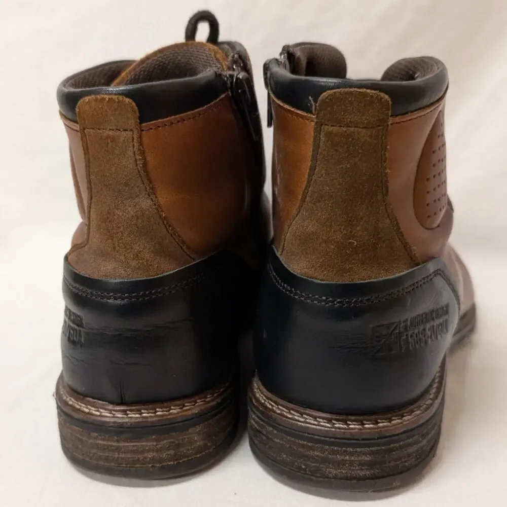 Bull Boxer Biltmore Men's Cognac and Black Chukka Boots Size 10